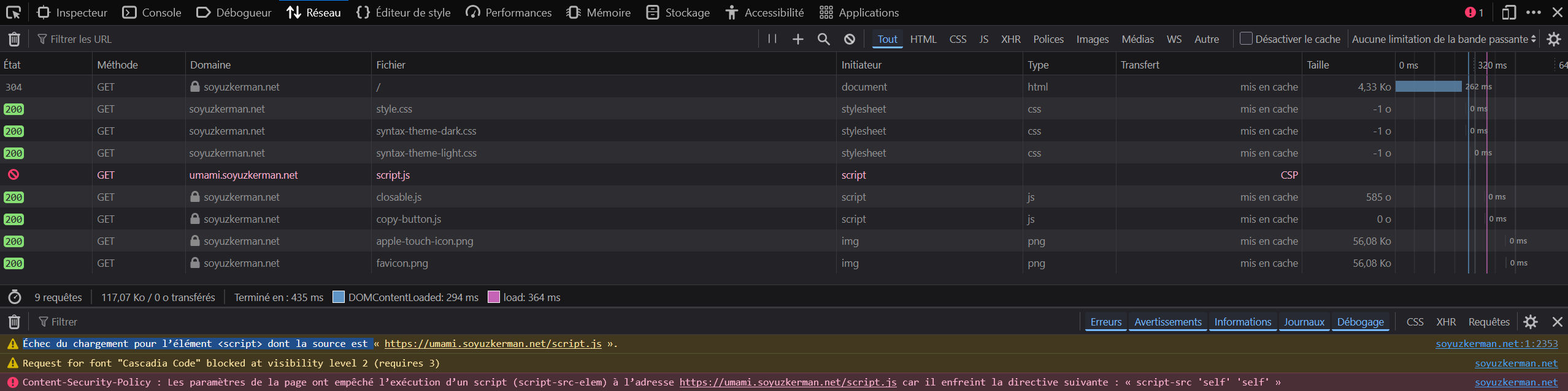 Browser development tools windows