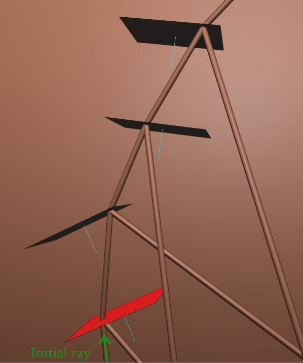 Geometry with its normals.
