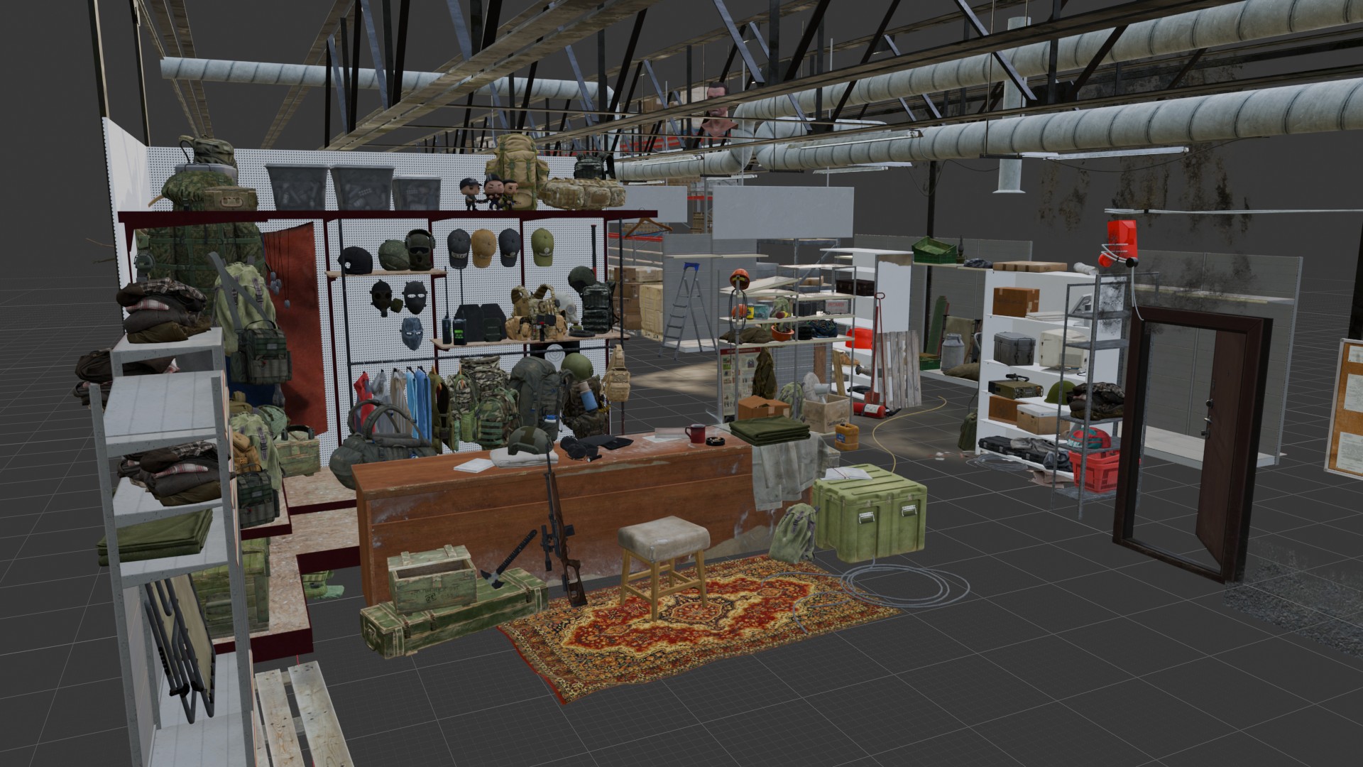 Scene after manual cleanup