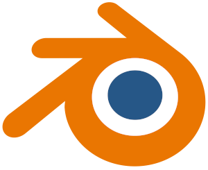Blender logo.