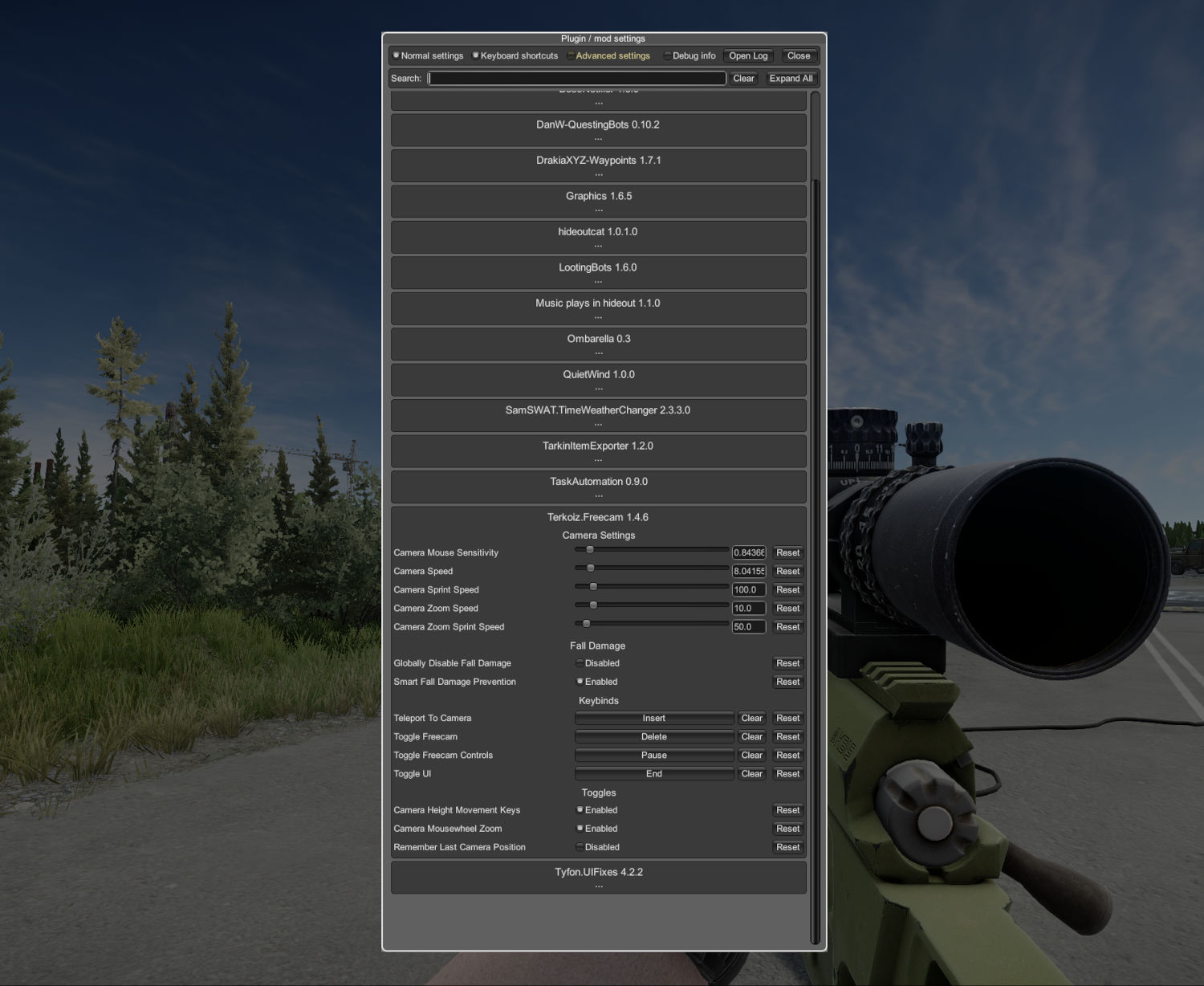 A screenshot of the player character taken with the Freecam mod.
