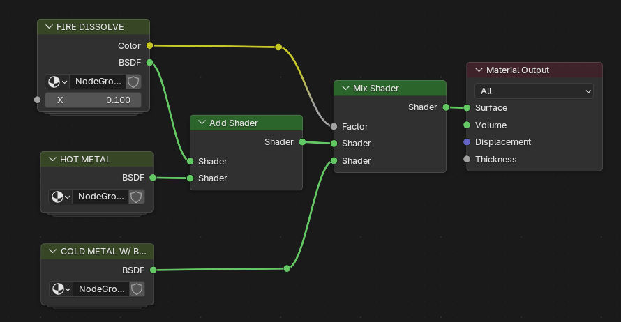 Logo material setup.