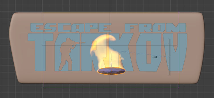 simulations setup for the small fire.