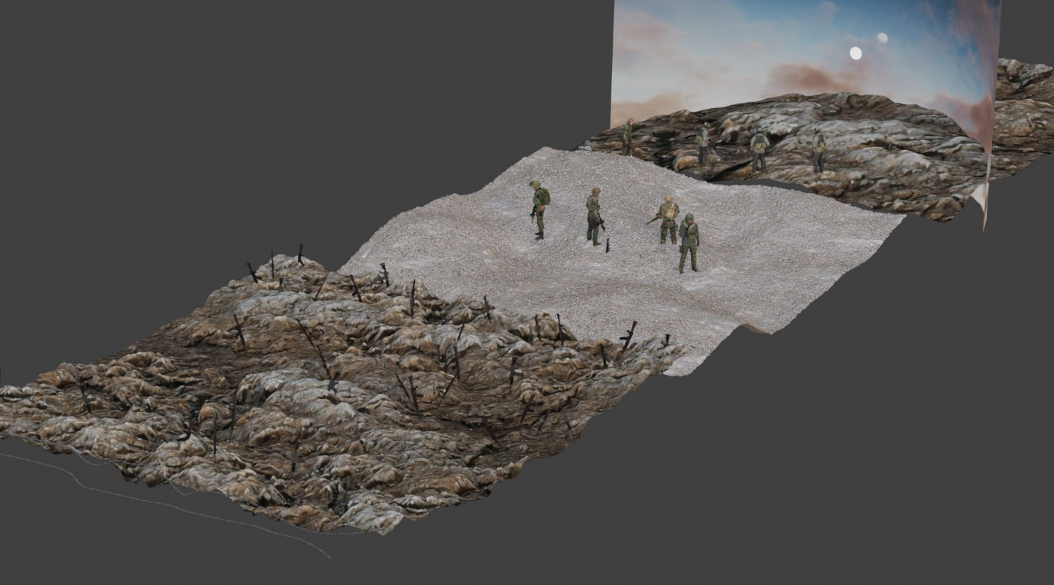 overview of the scene