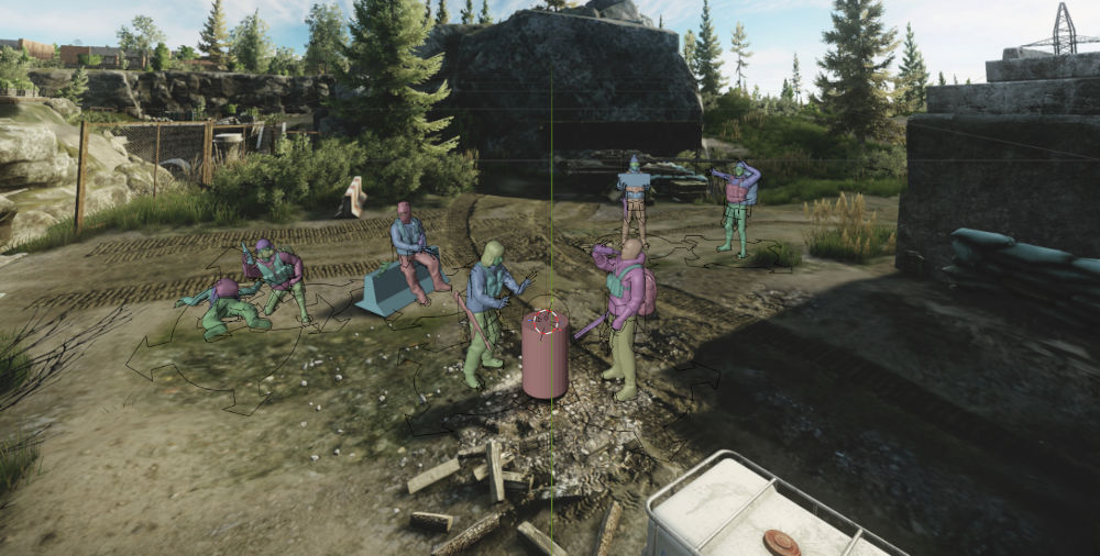 Overview of the scene