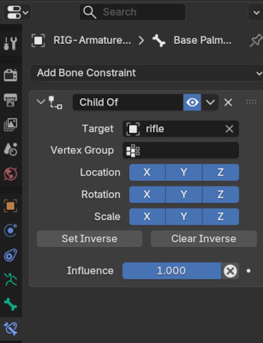 constraint menu