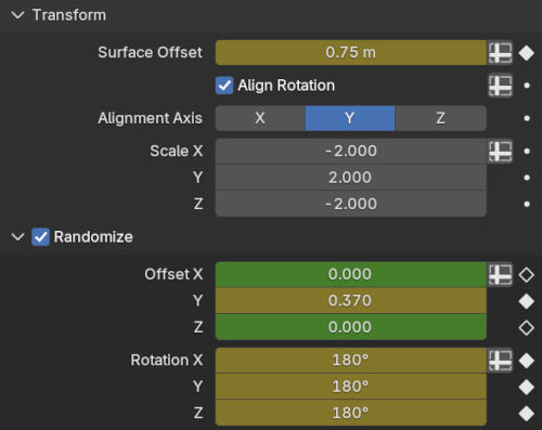 animation settings