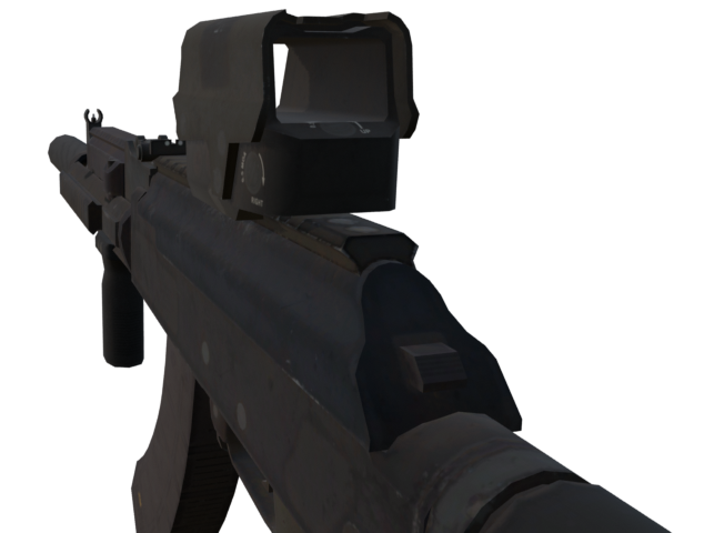 weapon aftyer cleanup with unused sight