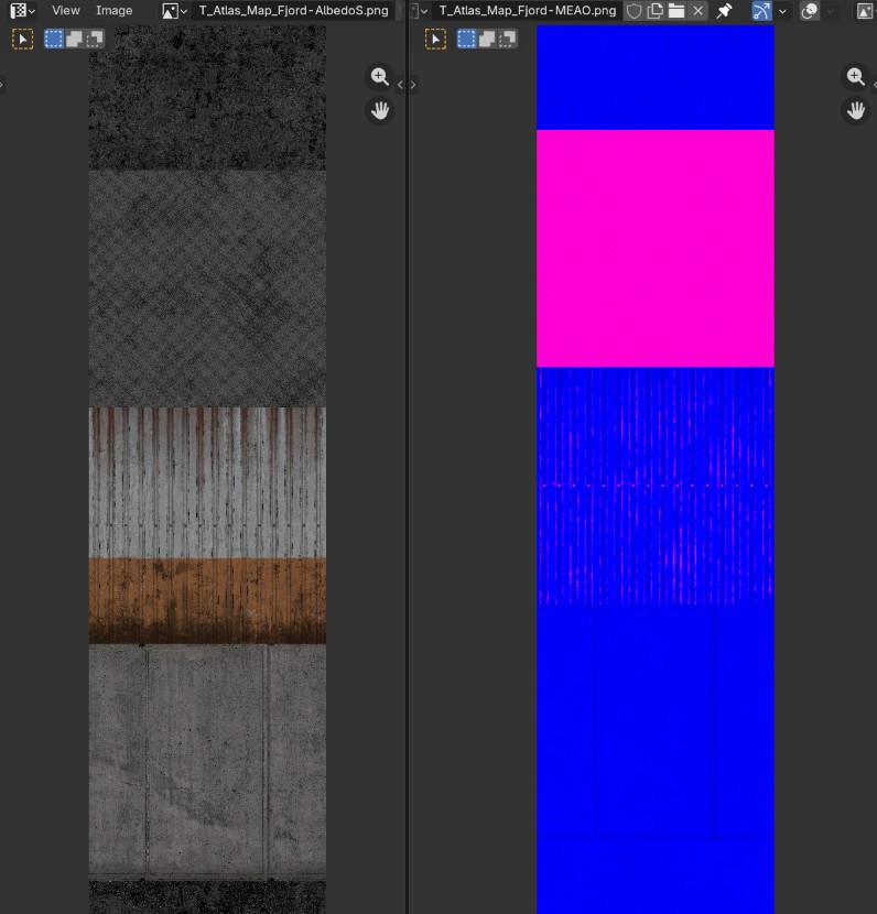 texture array for the Fjord map