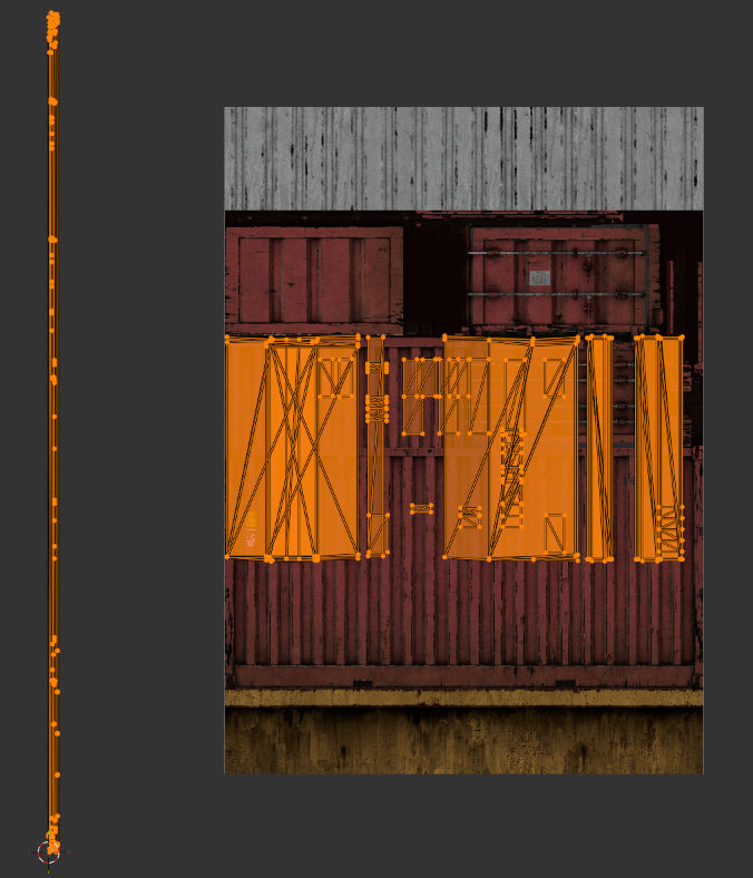 UVs before and after scaling.